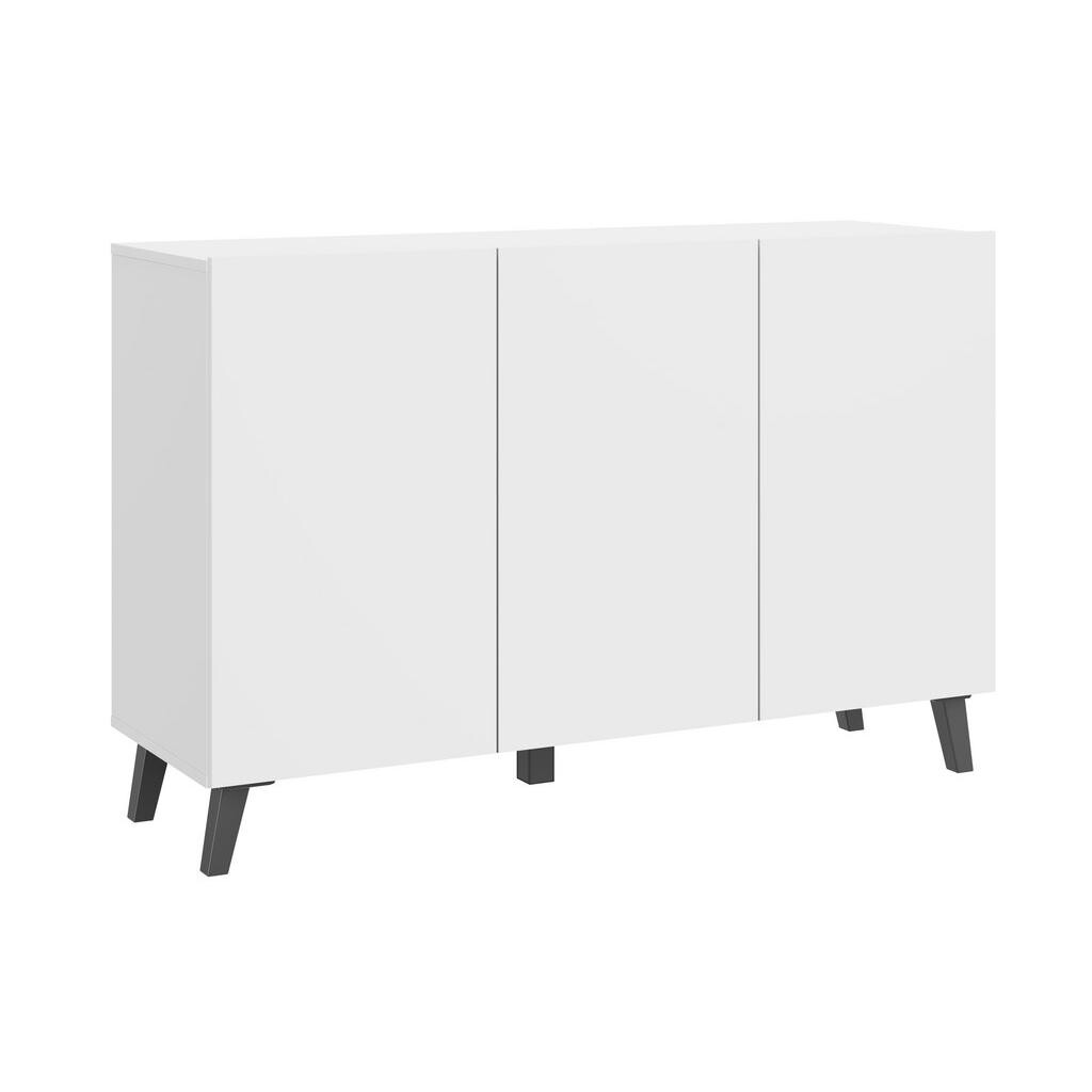 Livetastic ŠIROKÁ KOMODA, bílá, 120/76/39 cm