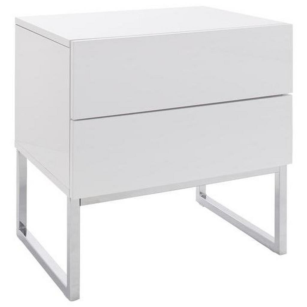 Livetastic NOČNÍ STOLEK, bílá, barvy chromu, 50/50/40 cm