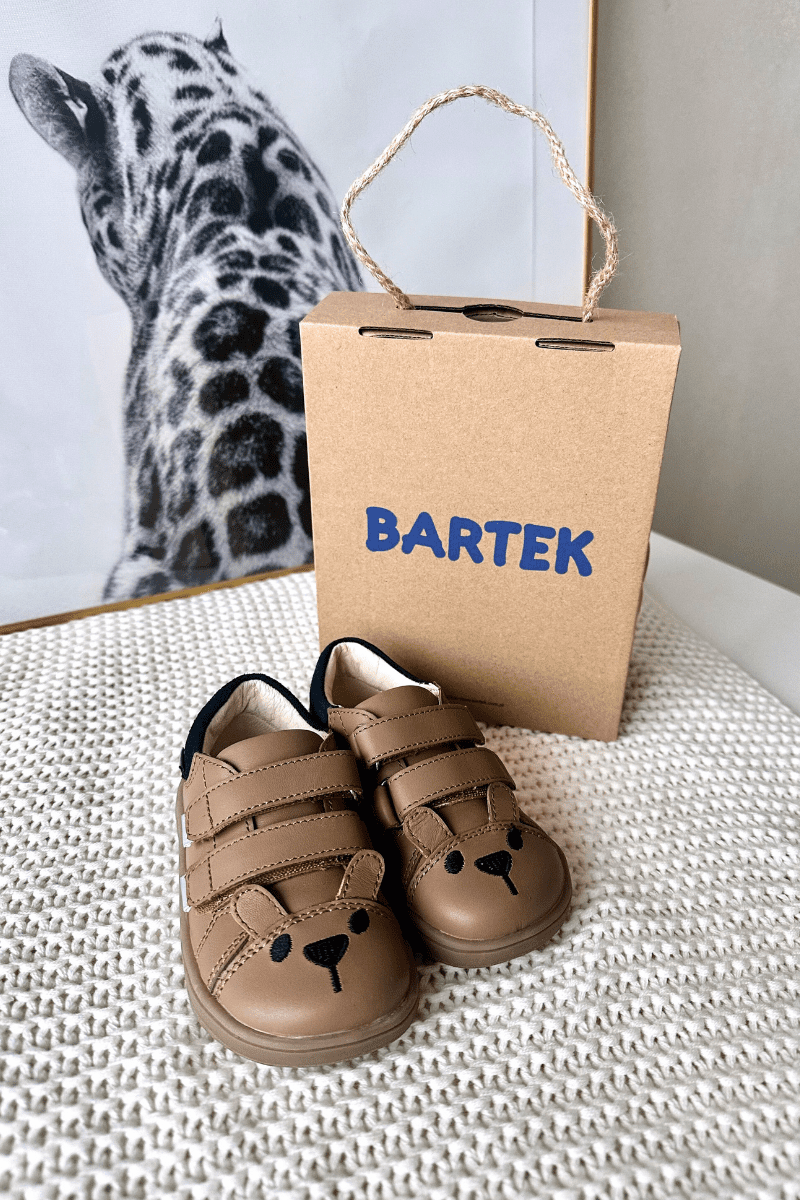 Bartek dětské barefoot boty s medvídkem
