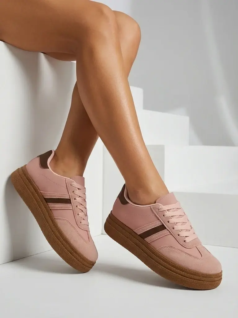 Dámské růžové ekologické tenisky Flora