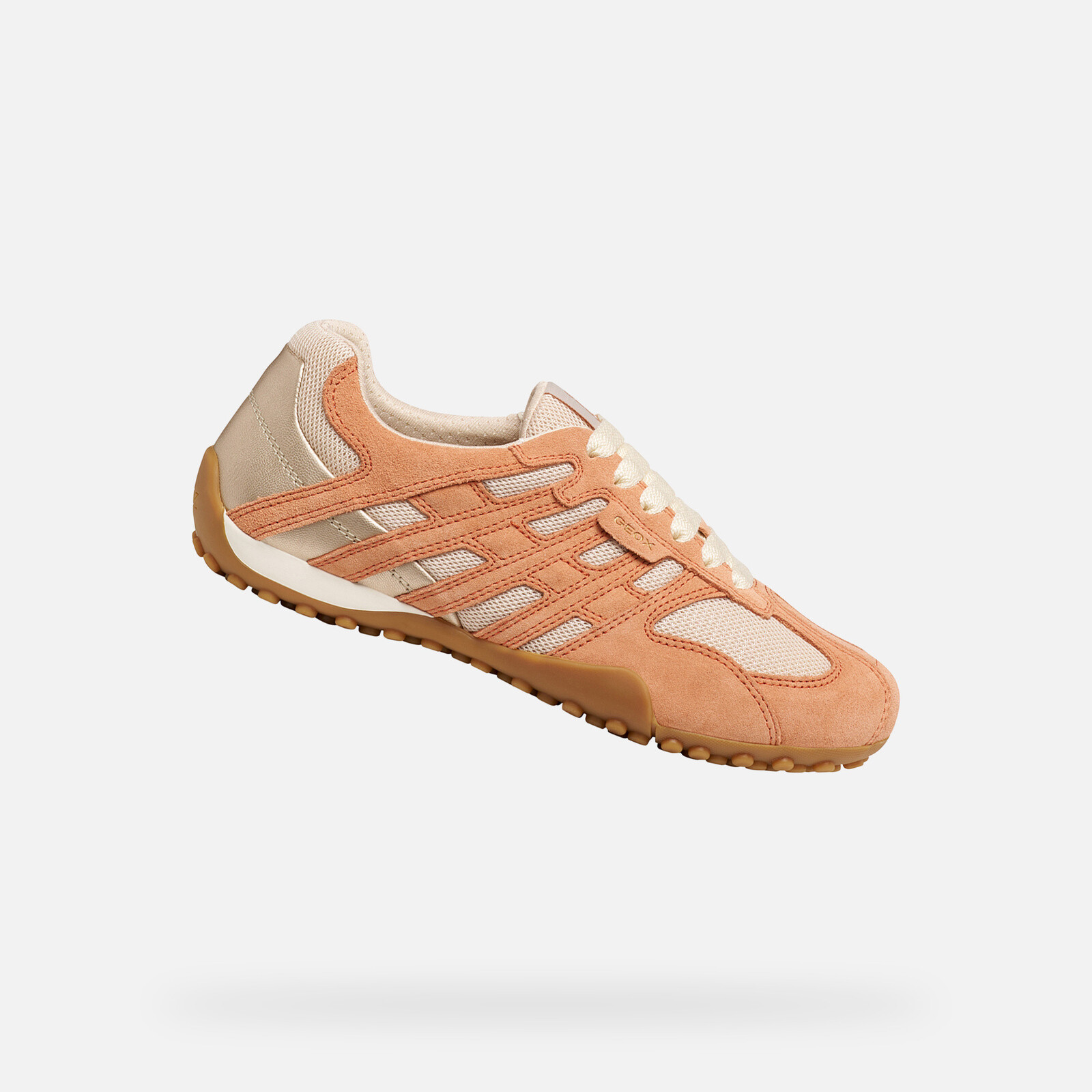 Oranžové dámské tenisky Geox Snake Original - Dámské