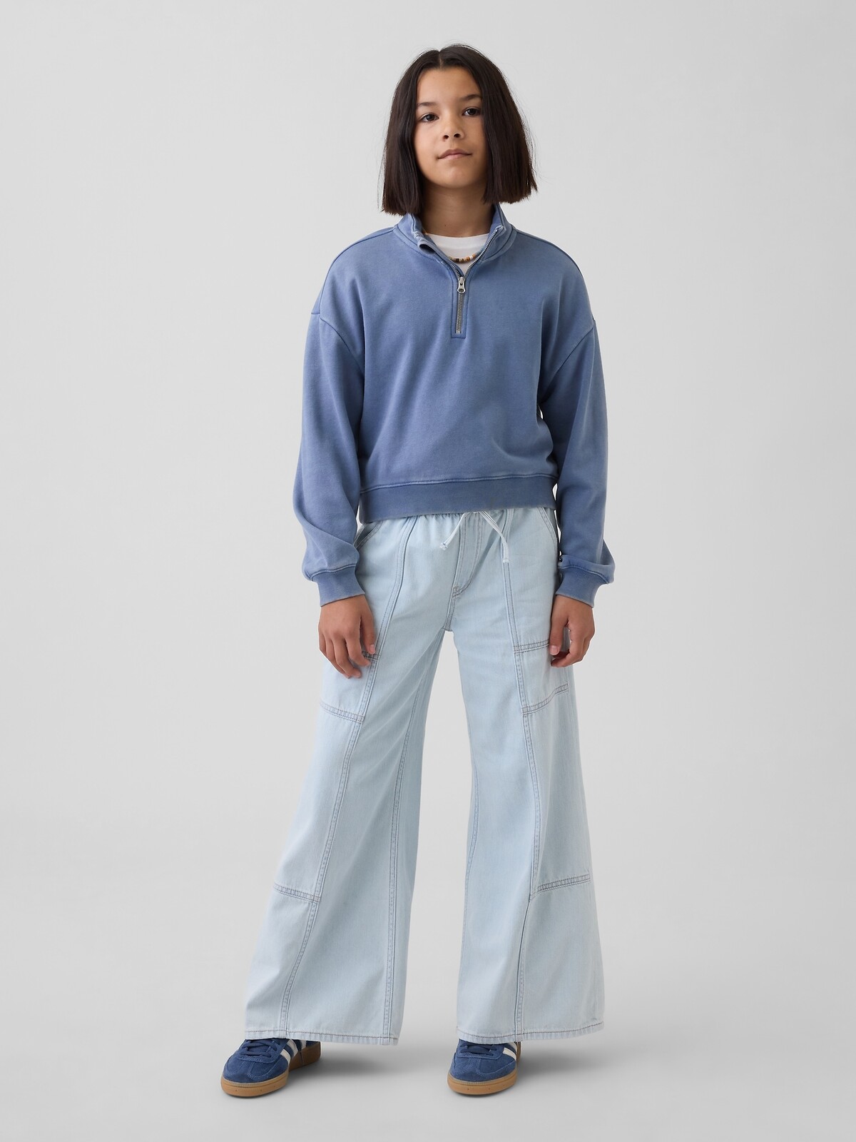 GAP Dětské džíny Low Rise Baggy - Holky