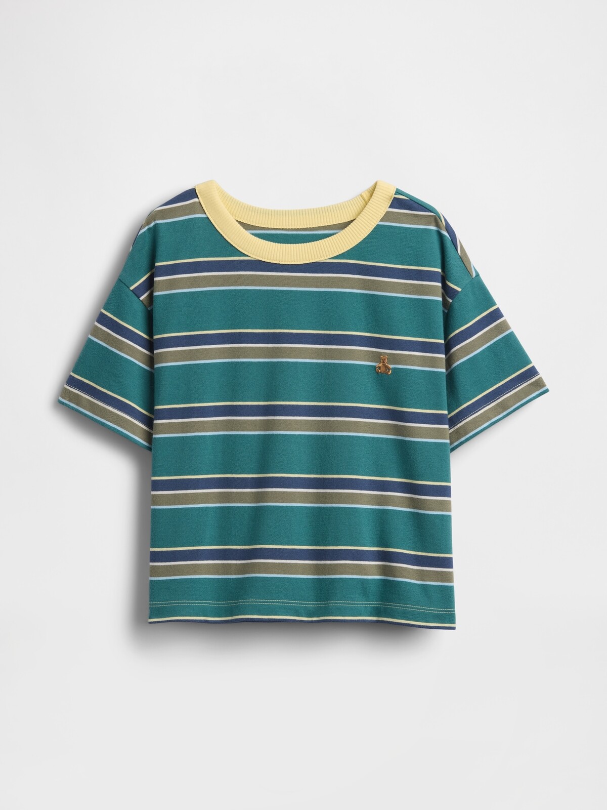 GAP Baby pruhované tričko Brannan Bear - Kluci