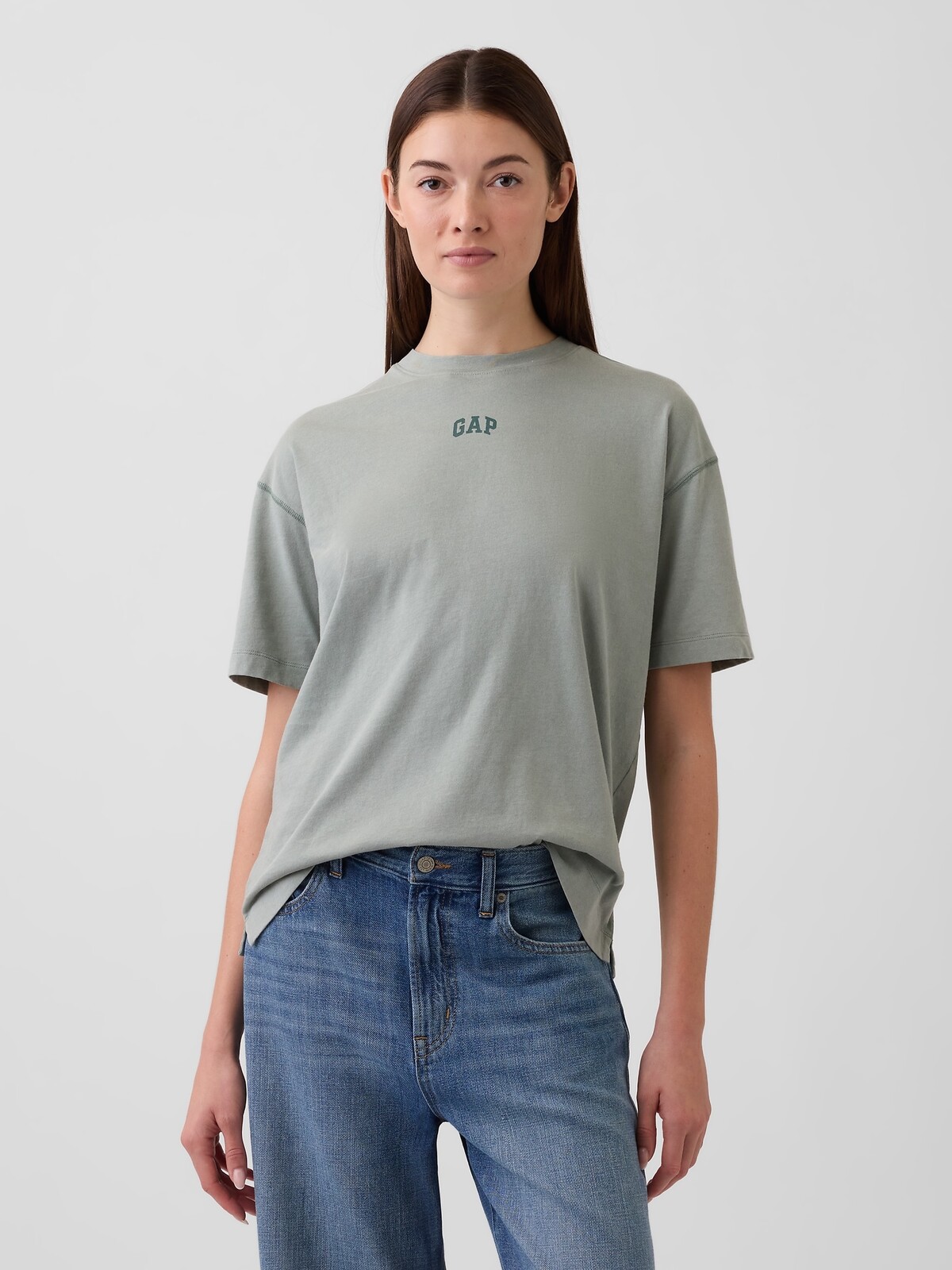 GAP Oversize tričko s logem VintageSoft - Dámské