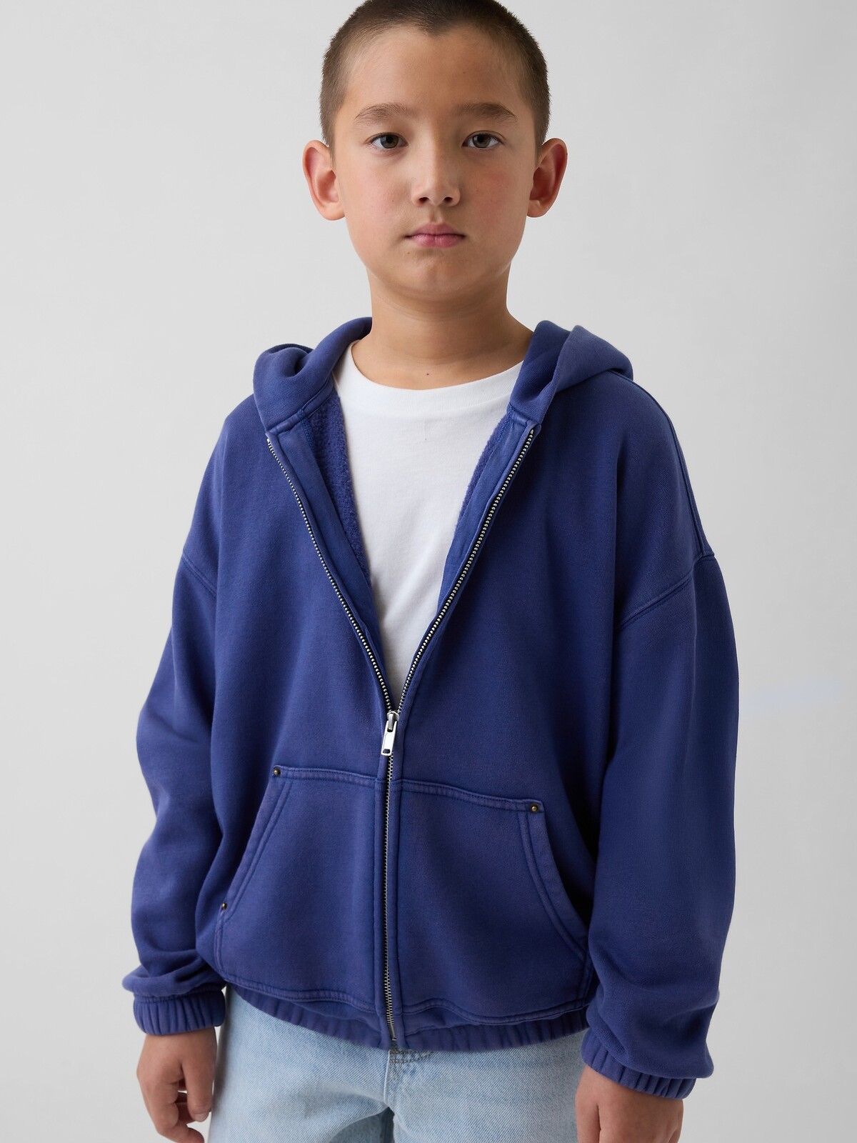 GAP Dětská mikina na zip VintageSoft - Kluci