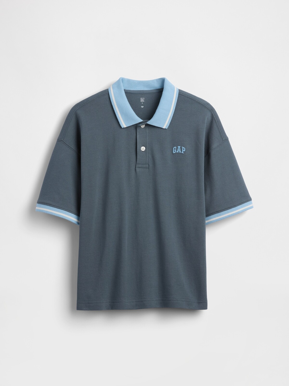 GAP Dětské oversize polo tričko s logem - Kluci