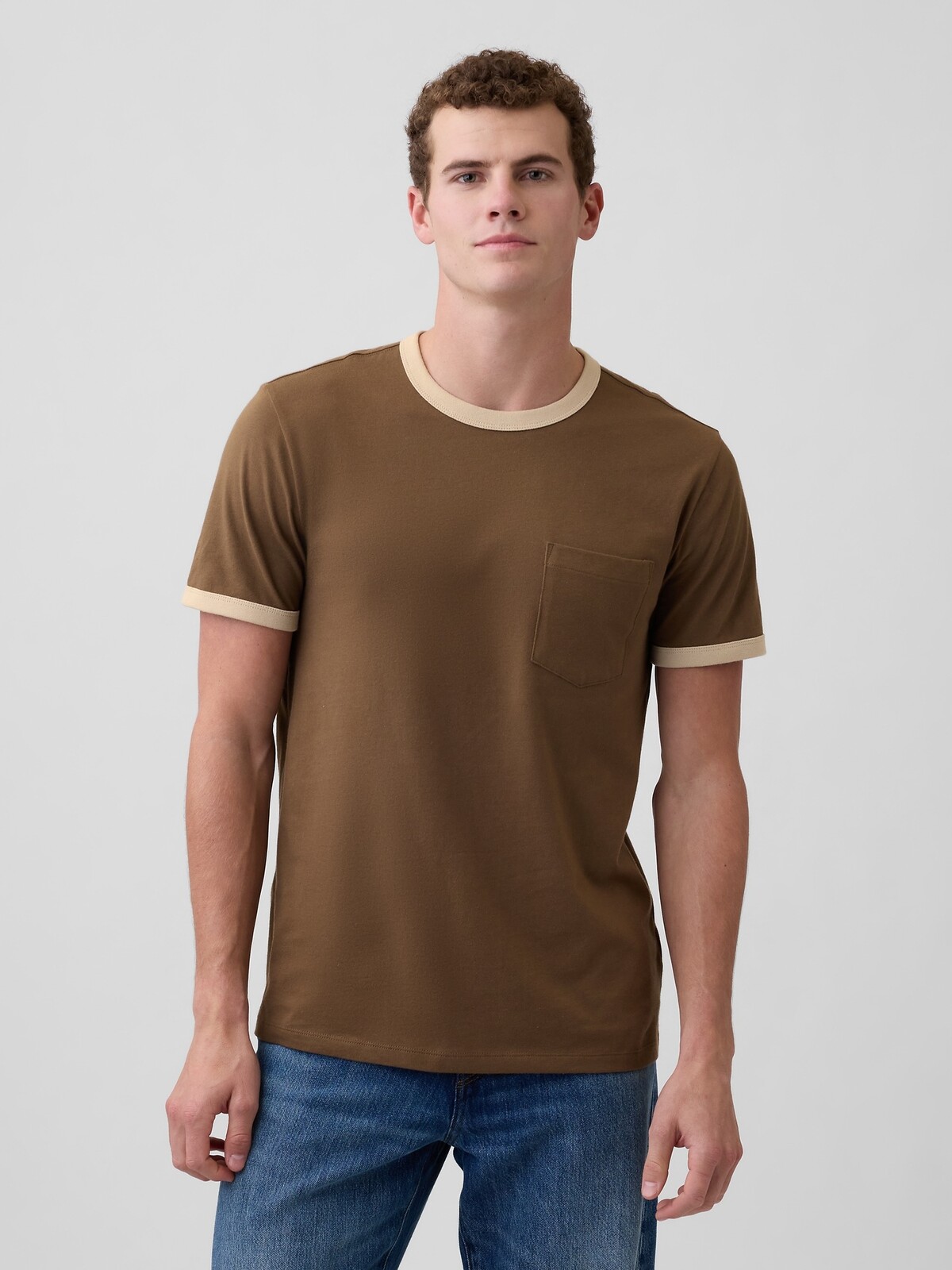 GAP Tričko s kapsičkou Everyday Soft - Pánské