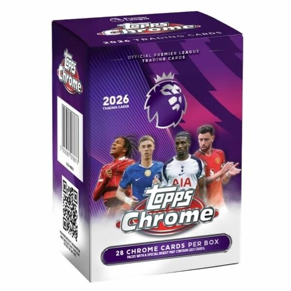 2025-2026 Topps Chrome Premier League Blaster Box - fotbalové karty