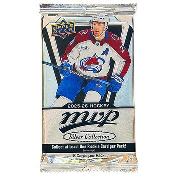 2025-2026 NHL Upper Deck MVP Silver Collection Hobby balíček - hokejové karty