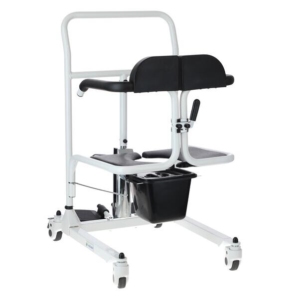 Hydraulická židle pro přesun s toaletním kbelíkem UNIZDRAV