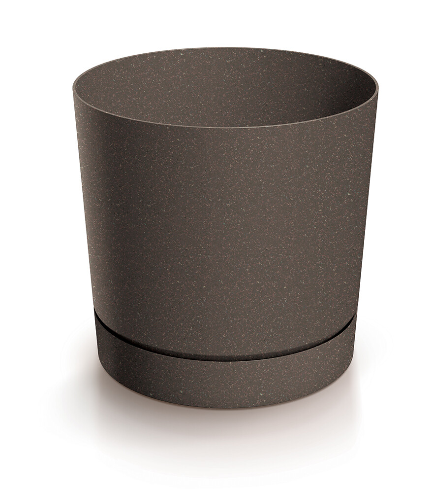 PRO Květináč TUBO P ECO WOOD kávový 19,8cm