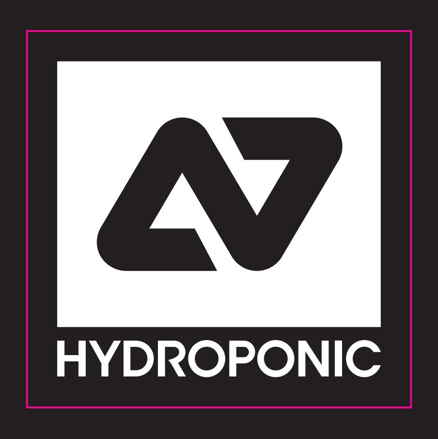 Hydroponic - Logo Sticker White - Samolepka
