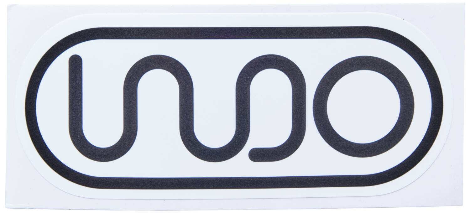 Indo - Logo Scooter Sticker White - Samolepka