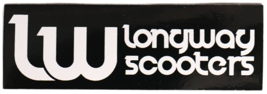 Longway - Logo Scooter Sticker Black - Samolepka