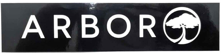 Hydroponic Arbor - Logo Sticker Black - Samolepka