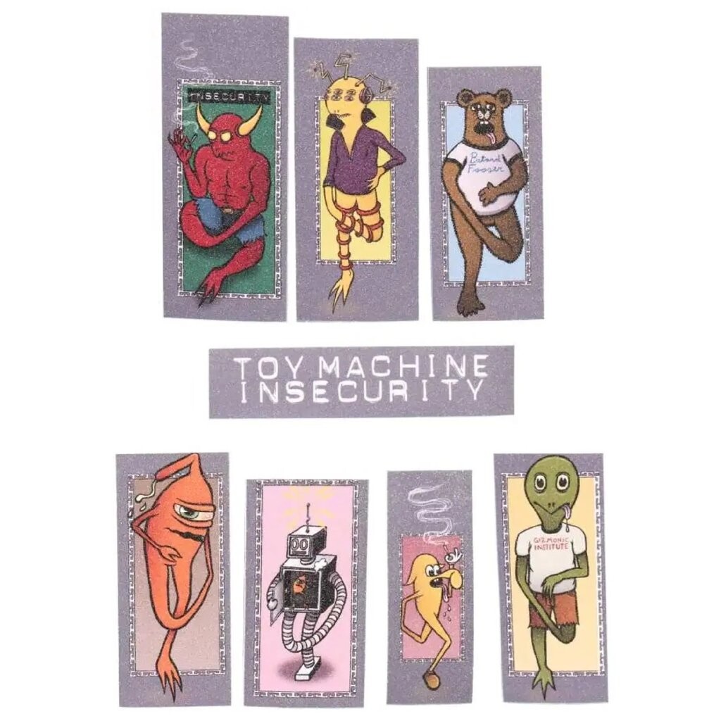 Toy Machine - Insecurity Griptape Stickers Single-Pack Blue - Sada samolepek