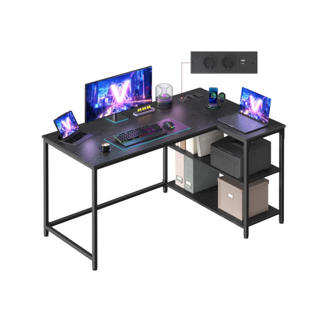 Rohový kancelářský stůl LWD132BE01