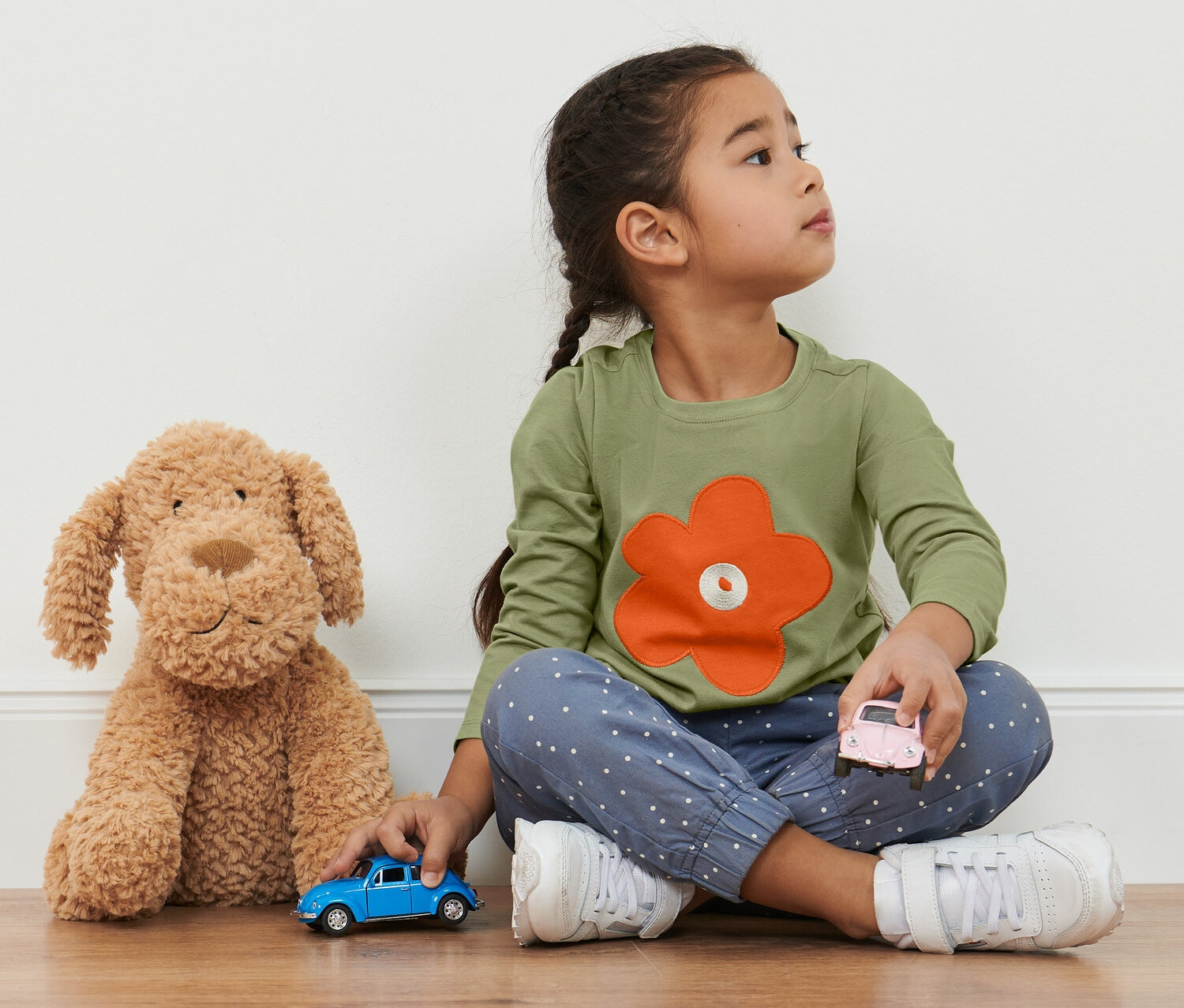 Tchibo - Dětská trička 2 ks - pánské|dámské - vel. 122/128 - barva: modrá/květovaný