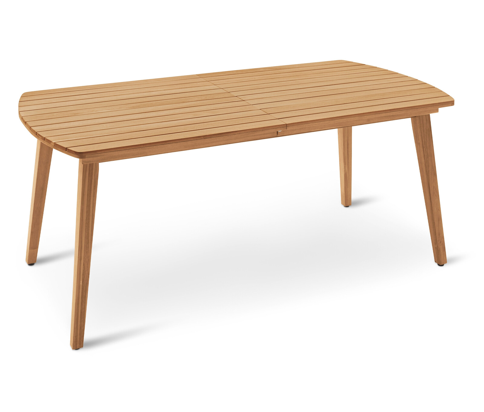 Tchibo - Rozkládací zahradní stůl se zaoblenými čely - barva: hnědá