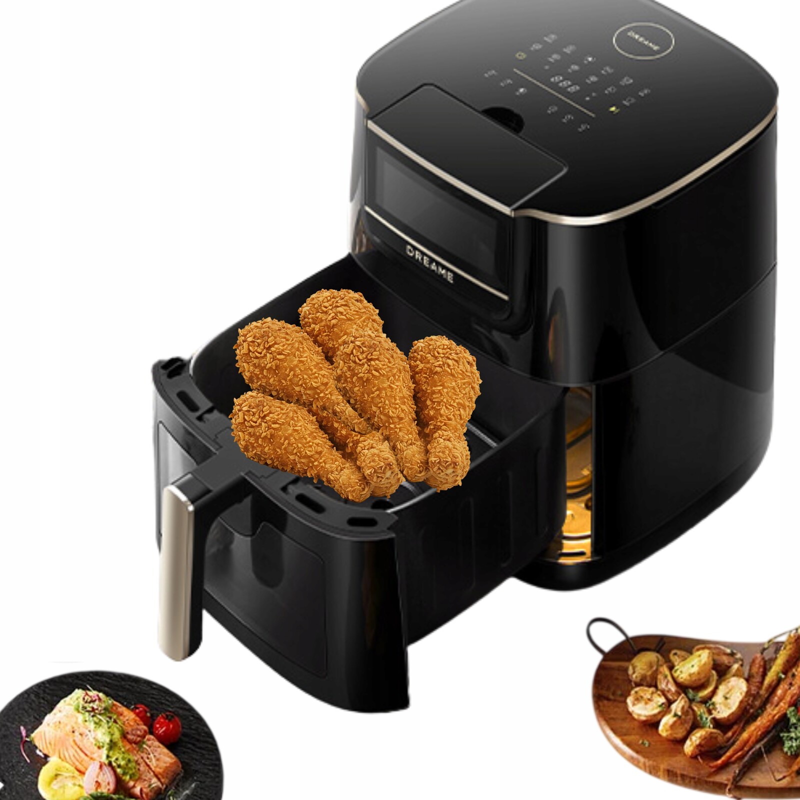 Air Fryer Dreame AF30 Černá Beztuková fritéza Tasti 7L