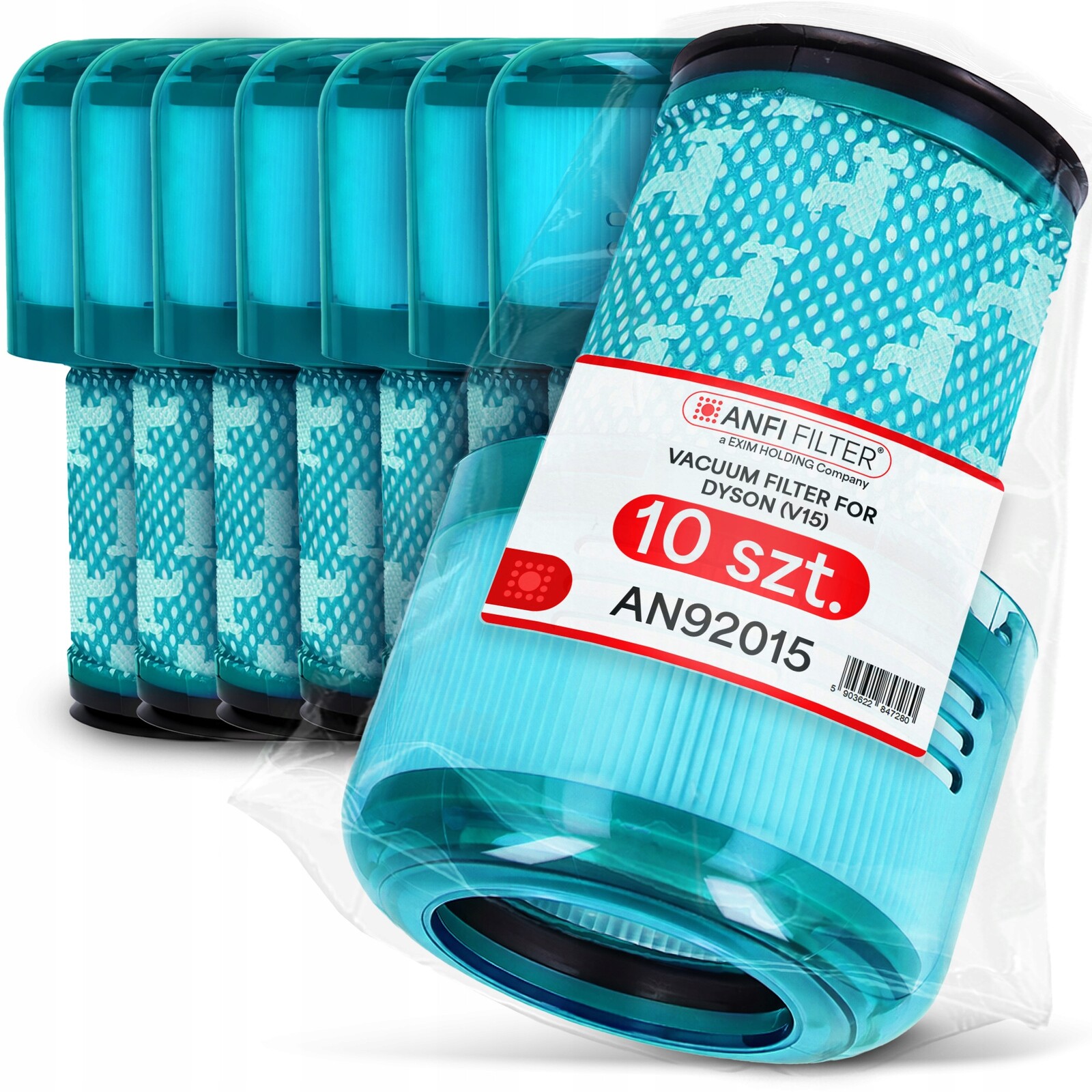 10 x Vzduchový Filtr Pro Vysavač Dyson V15 Detect Absolute Extra SV22 Em-p