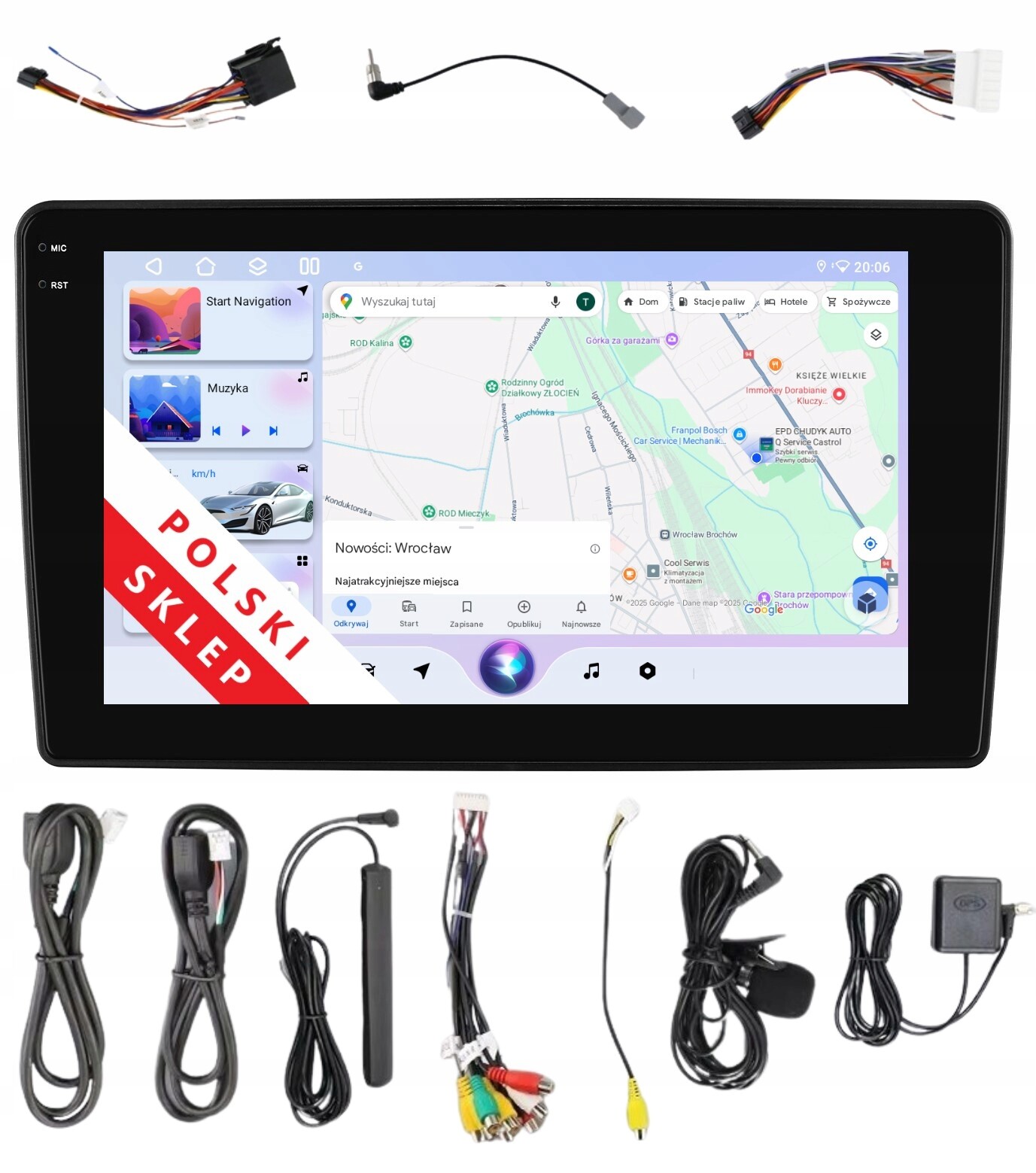 Navigace Rádio 2DIN Android 14 Kia Ceed I 6/128 Gb Lte Dsp Carplay