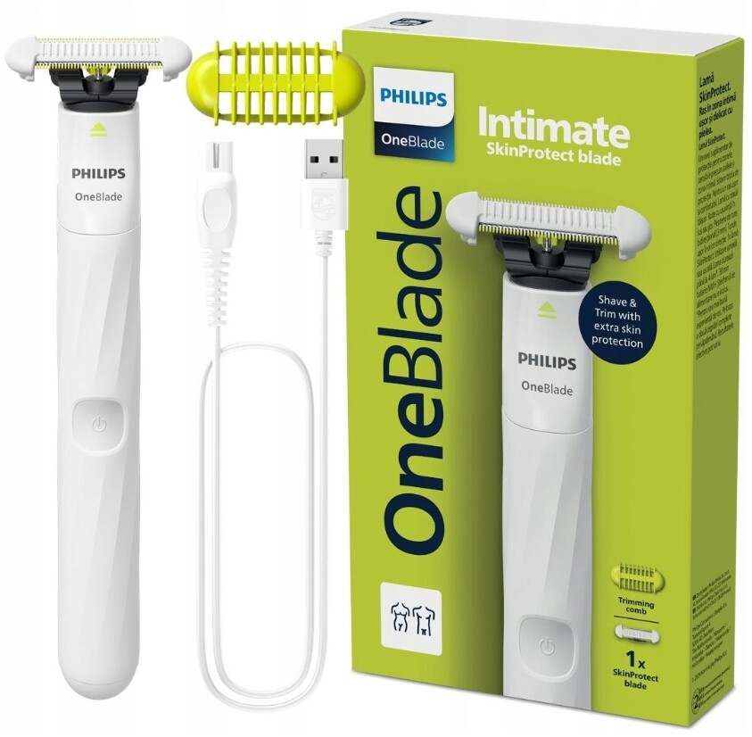 Holicí Strojek Philips Oneblade Intimate Na Tělo A Vlasy Bikini Pro Ženy QP1924