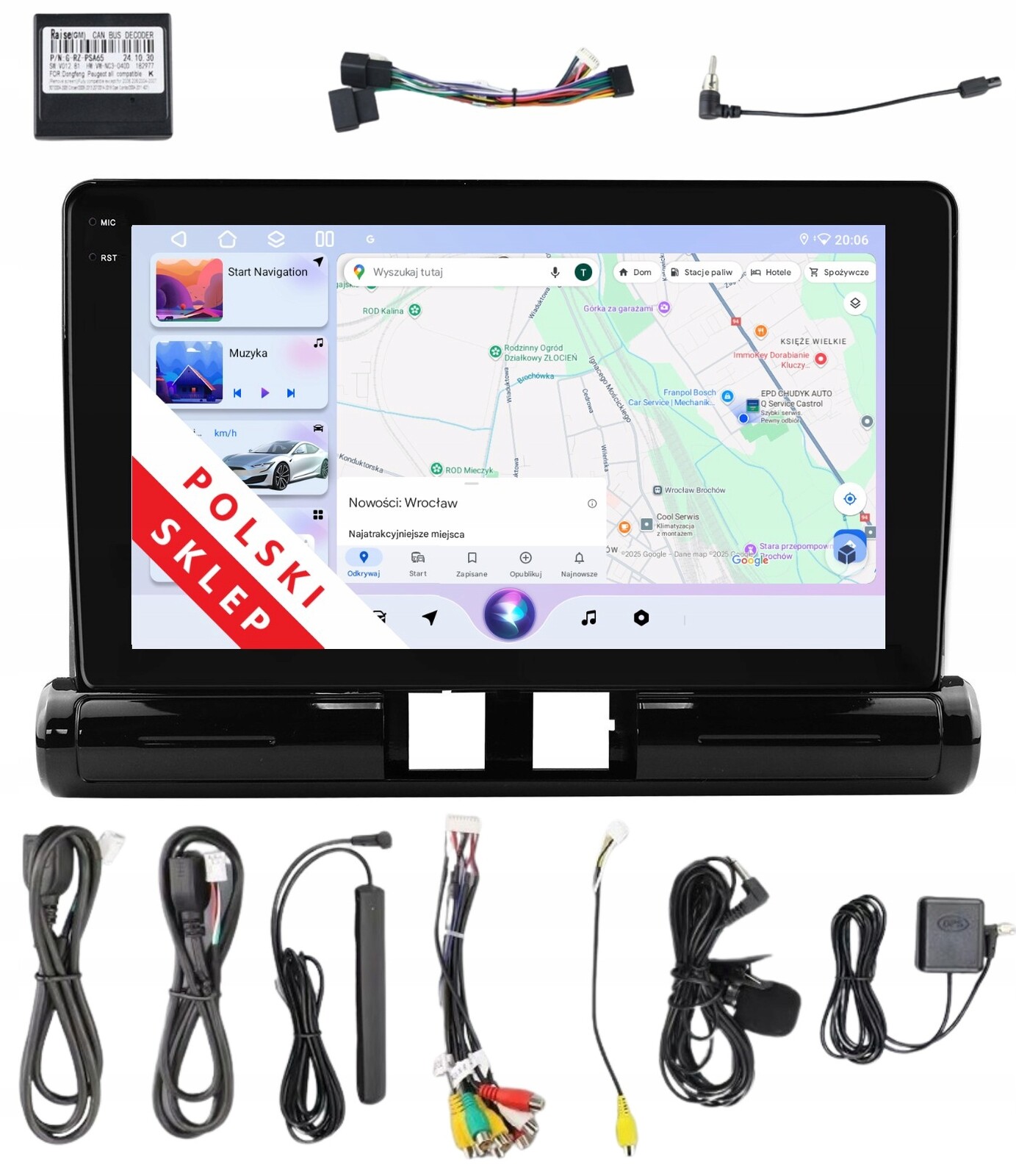 Navigace Rádio 2DIN Android 14 Citroen C3 III, C3 Aircross A 3/32 Gb Lte
