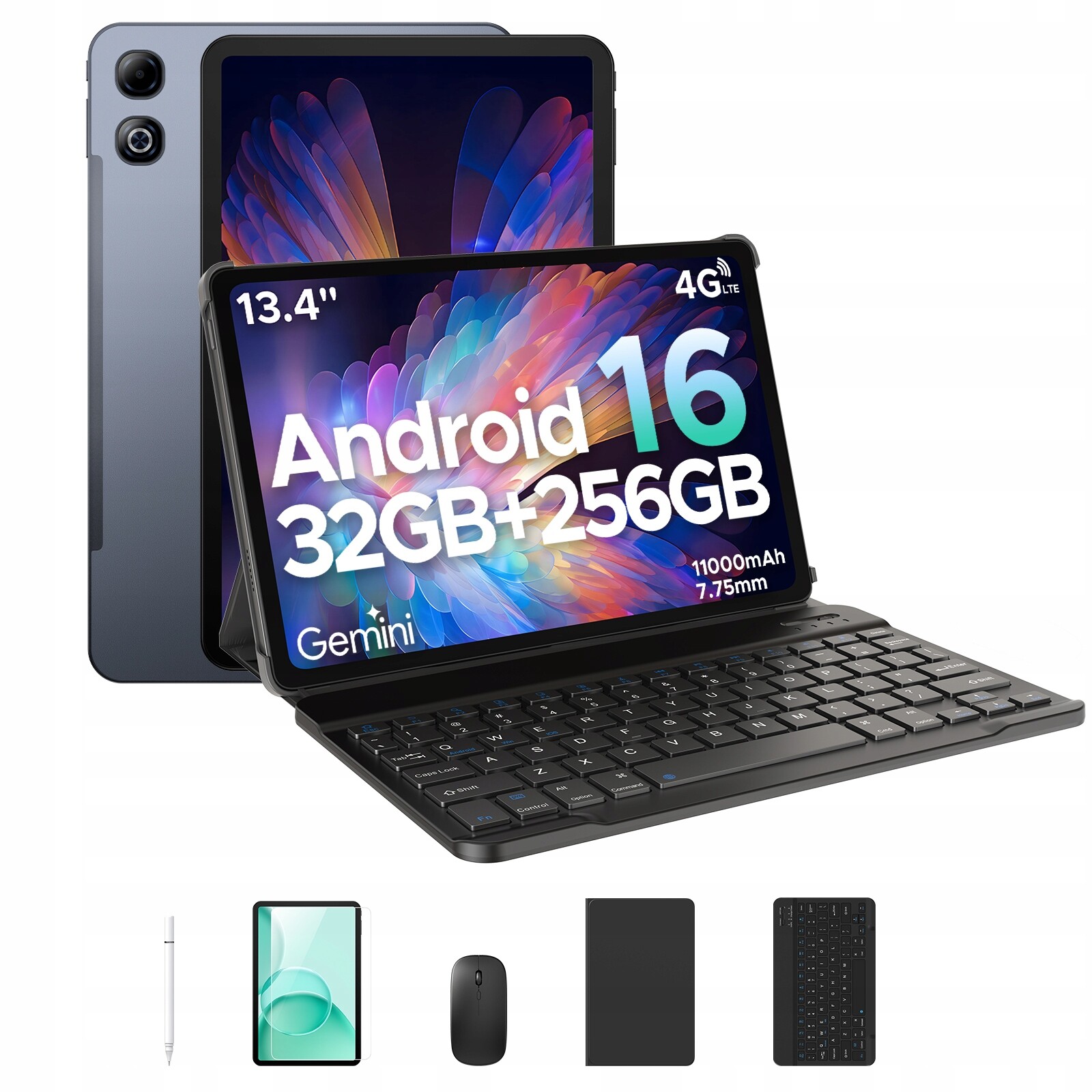 Doogee TABG6MAX Android16 Tablet 13.4“ Fhd 11000mAh 32+256GB 4G Lte/keyb/pen