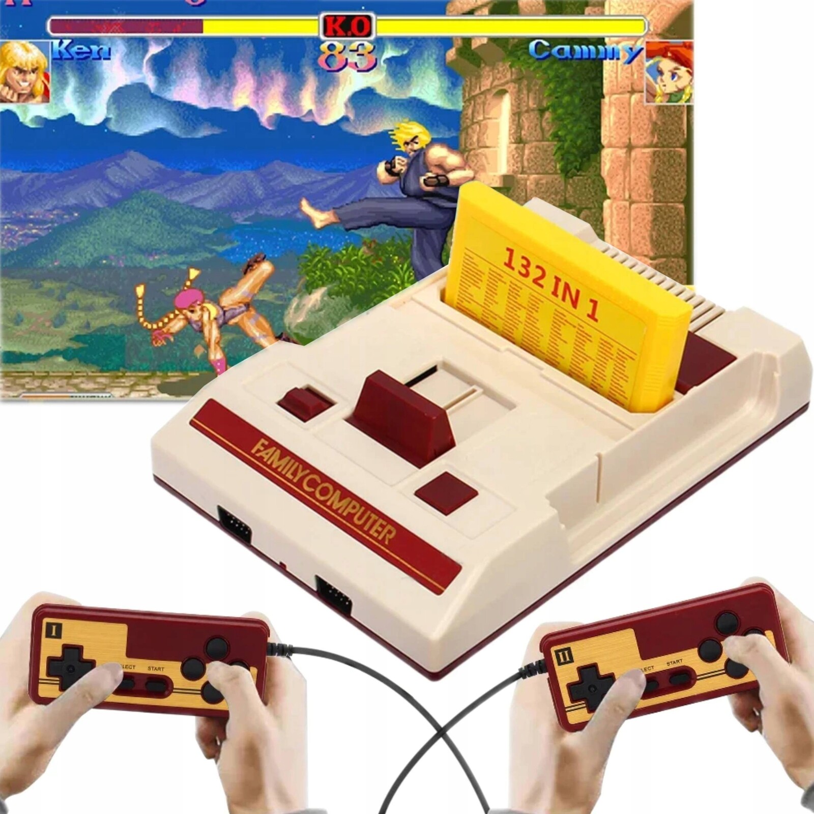 Pegas Pegasus Hd Televizní hra Konzole Vestavěné 632 Hry Kartridž Retro