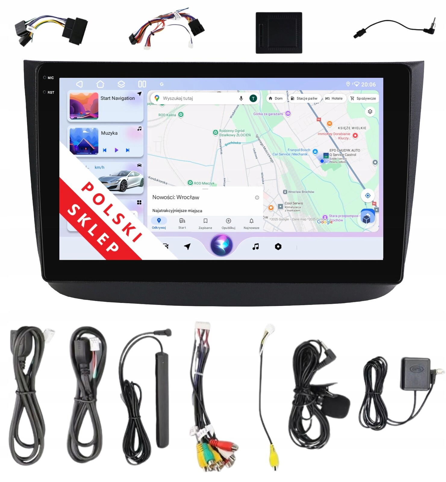 Navigace Rádio 2DIN Android 14 Mercedes Benz Vito W639 Viano W639 6/128 Gb