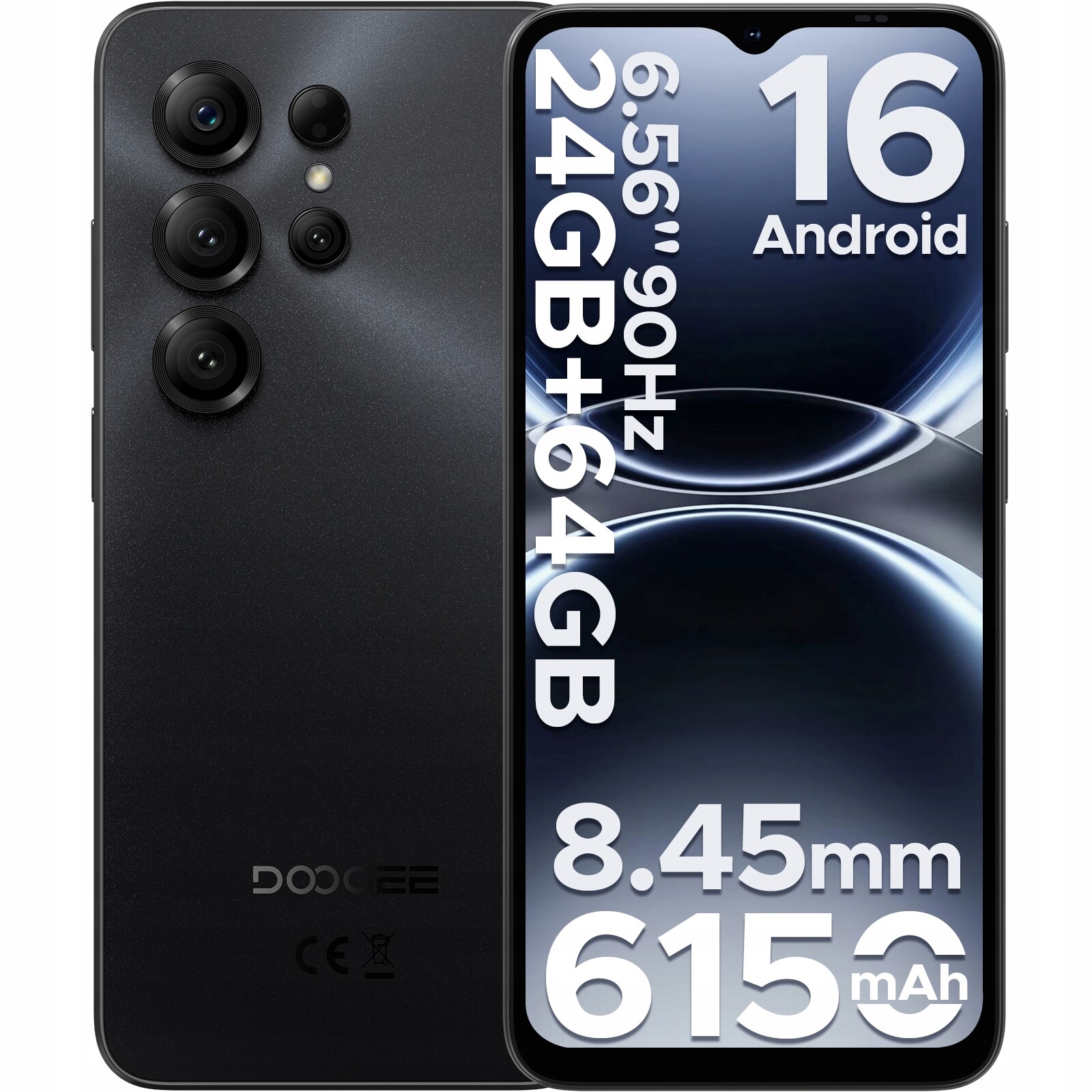 Doogee NOTE56X Android 16 Telefon 6150mAh 6,56