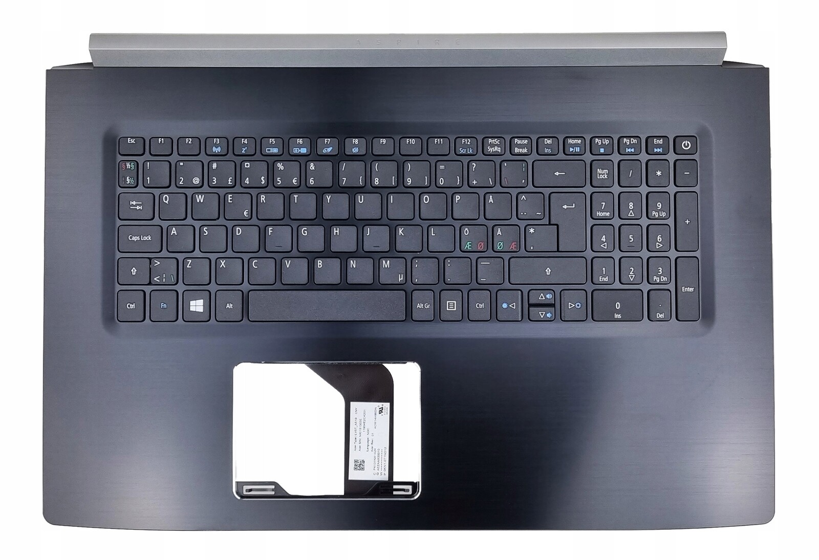 Nové Pouzdro Klávesnice Acer Aspire 5 A517-51 A517-51G Norská