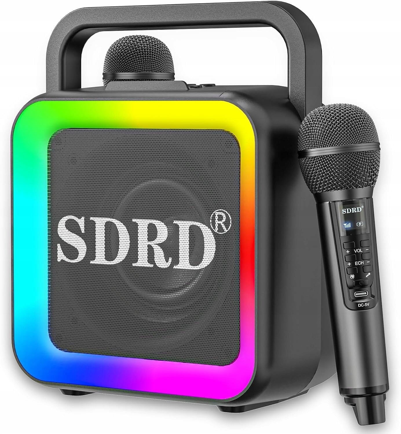 Karaoke reproduktor Sdrd SD-516 se dvěma bezdrátovými mikrofony