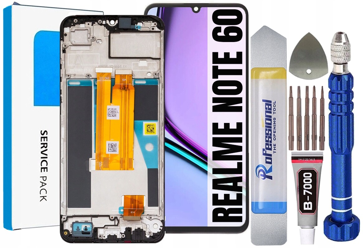 Displej Pro Realme Note 60 RMX3933 Originální LCD Obrazovka Rámeček