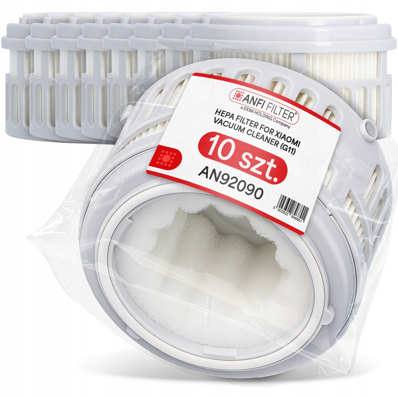 10 x Hepa Vzduchový Filtr pro vysavač Xiaomi Vacuum Cleaner G11 K10 Em-p