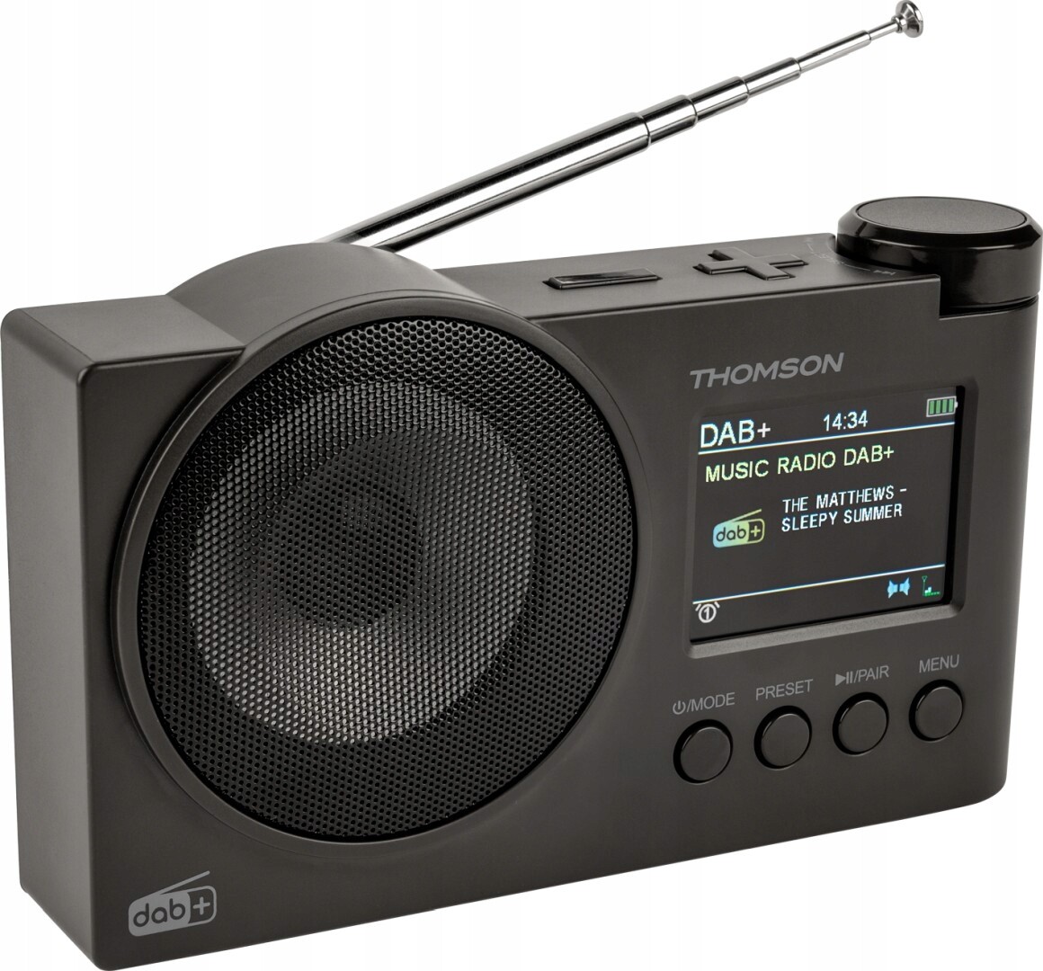 Thomson Rádio Dab+ Fm Bluetooth Černé Budík