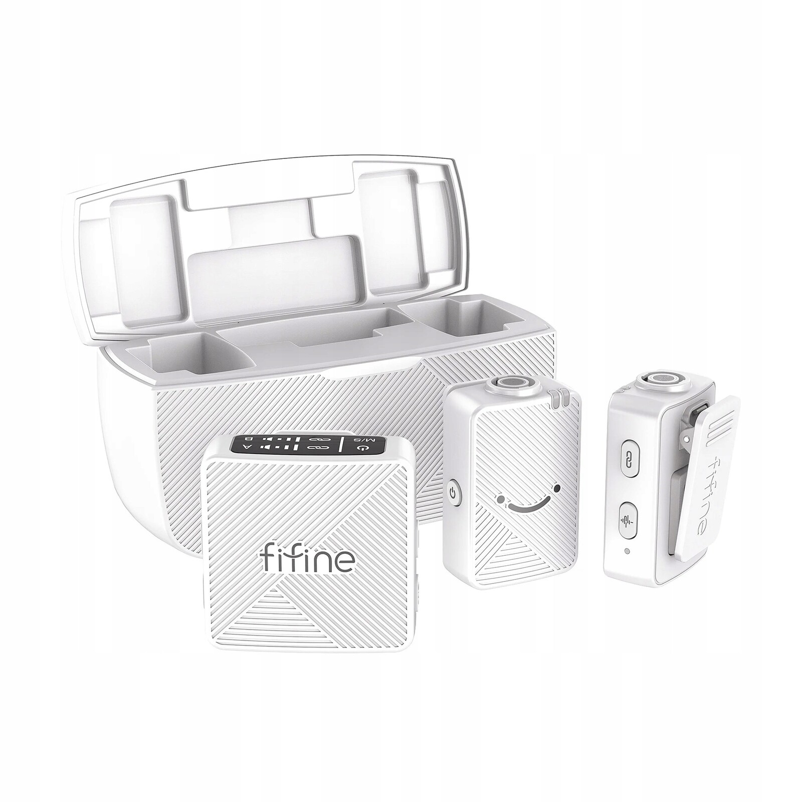 Bezdrátový kravatový mikrofon Fifine AmpliGame M9 bílý