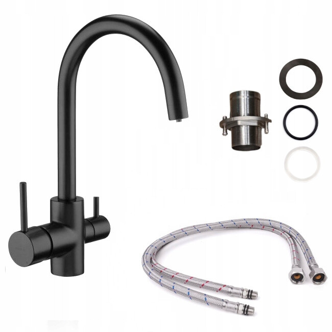Kuchyňská Baterie Černá, Čtyřcestný Vodní Filtr