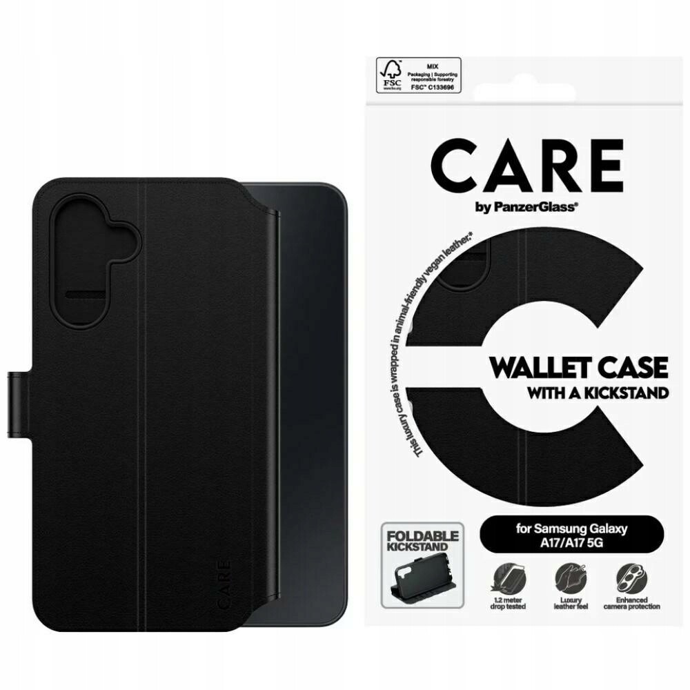 Pouzdro Care by PanzerGlass Wallet Case M. Stojánek pro Samsung Galaxy M17 5G