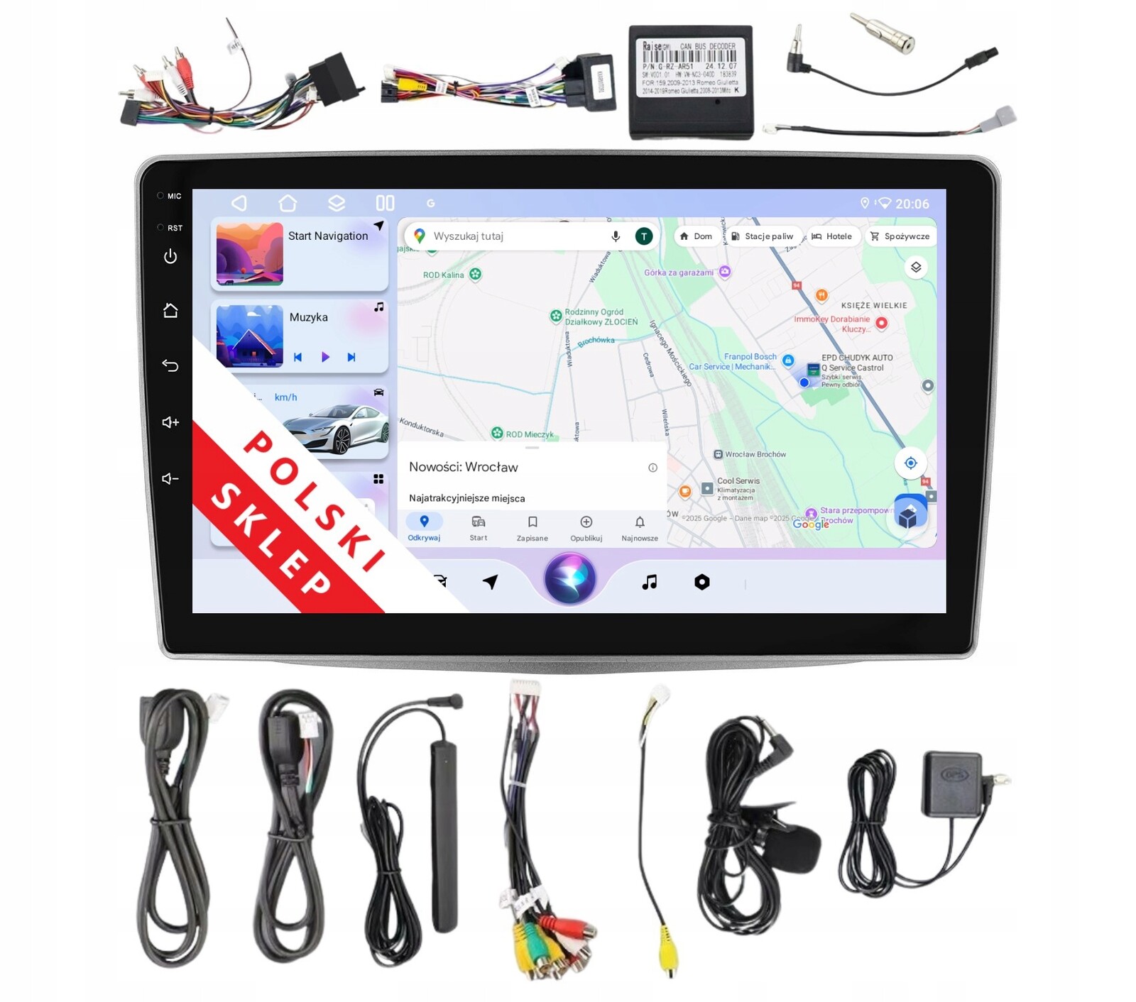 Navigace Rádio 2DIN Android 14 Alfa Romeo Mito 4/64 Gb Lte Dsp Carplay