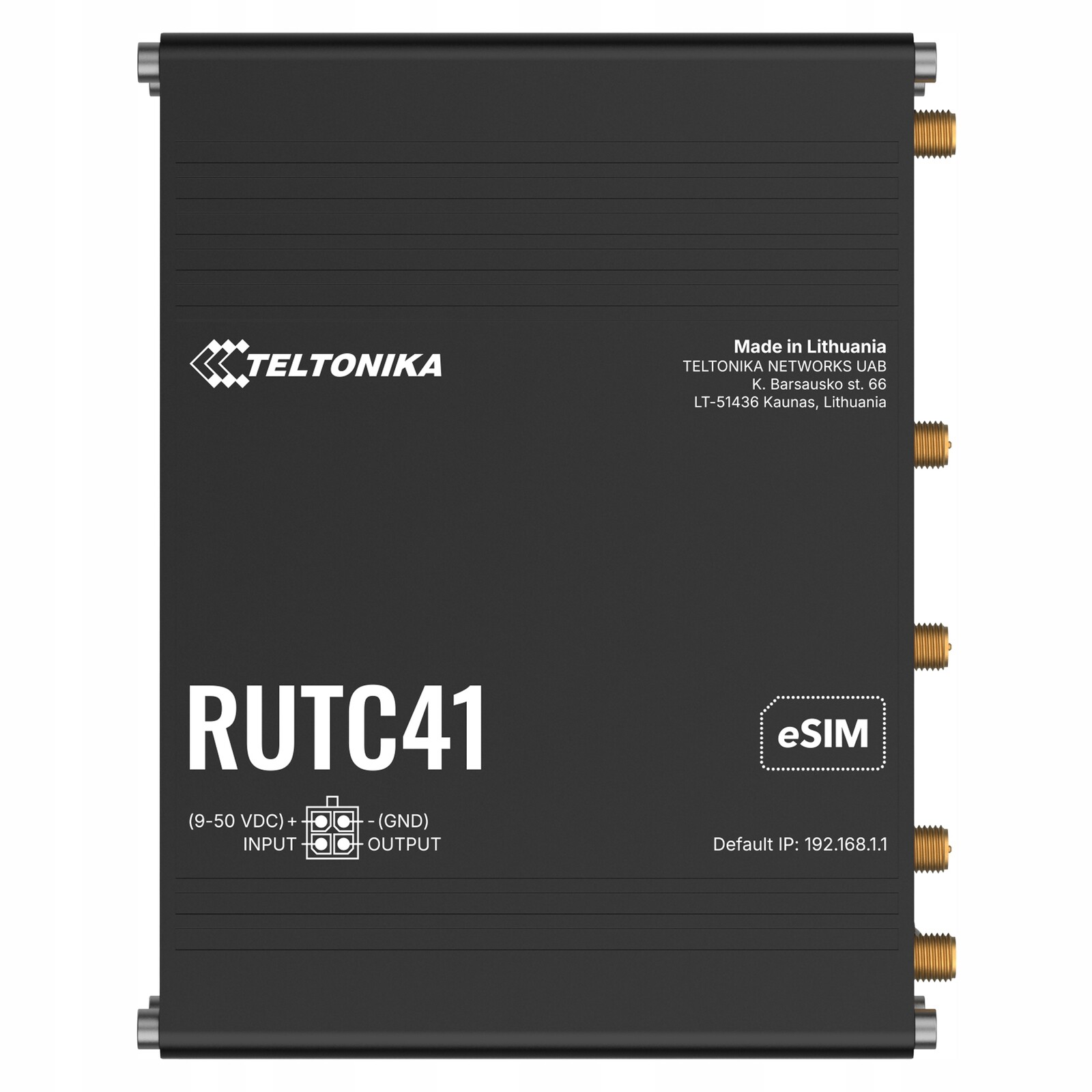Teltonika RUTC41 4G Lte Cat 4 Průmyslový Router s Wi-Fi 6 a Docker Rms