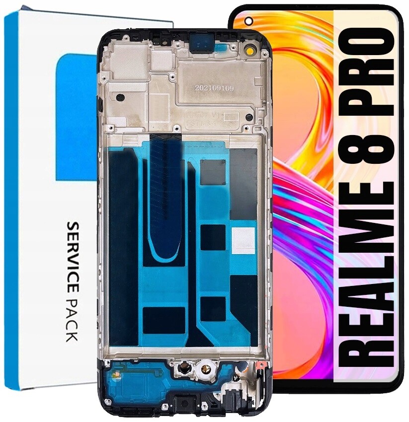 Displej Pro Realme 8 Pro RMX3081 Originál Oem Obrazovka Rámeček