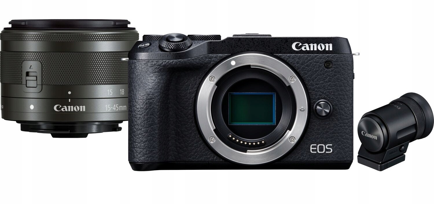 Fotoaparát Canon Eos M6 II tělo černý objektiv