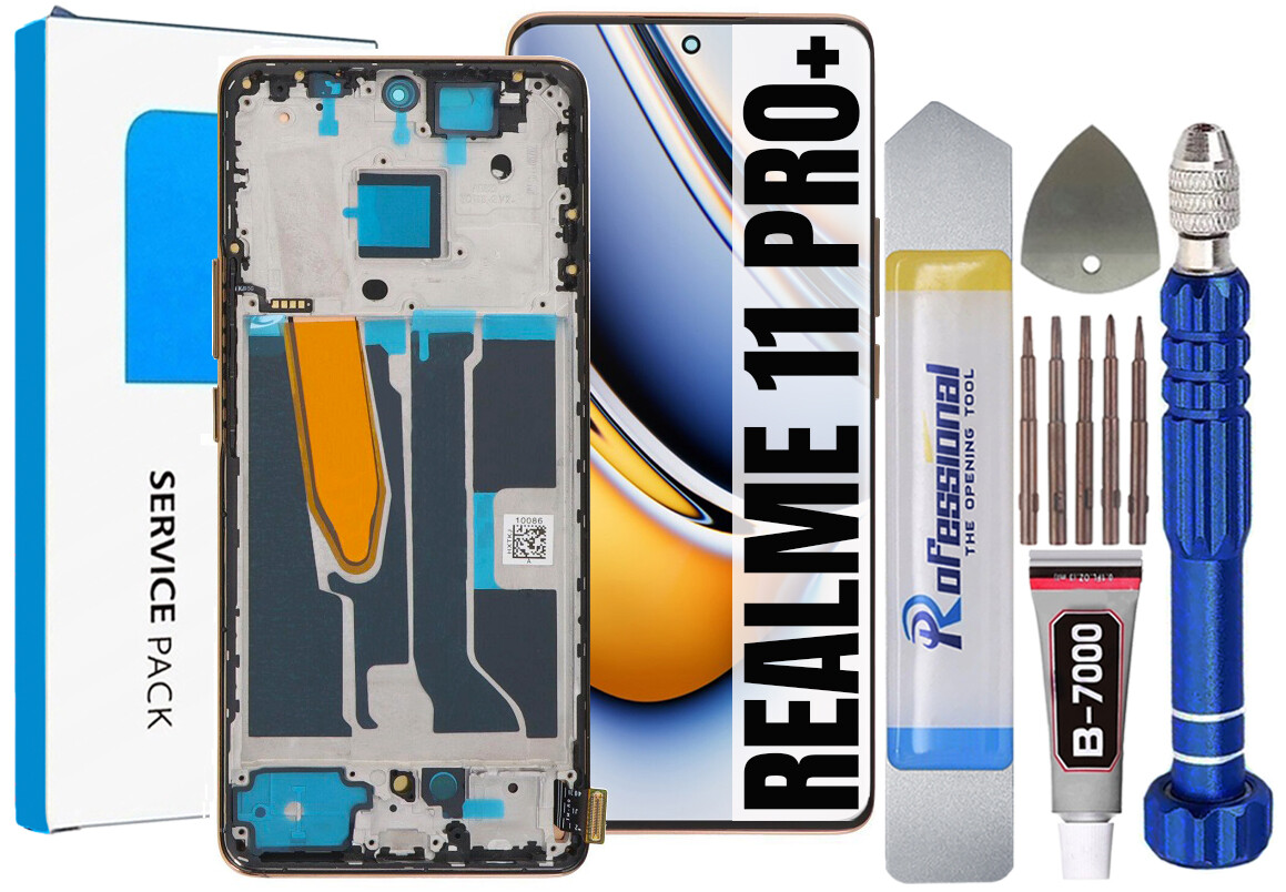 Displej Pro Realme 11 Pro Plus Lte 5G Originál Obrazovka Rámeček Beige