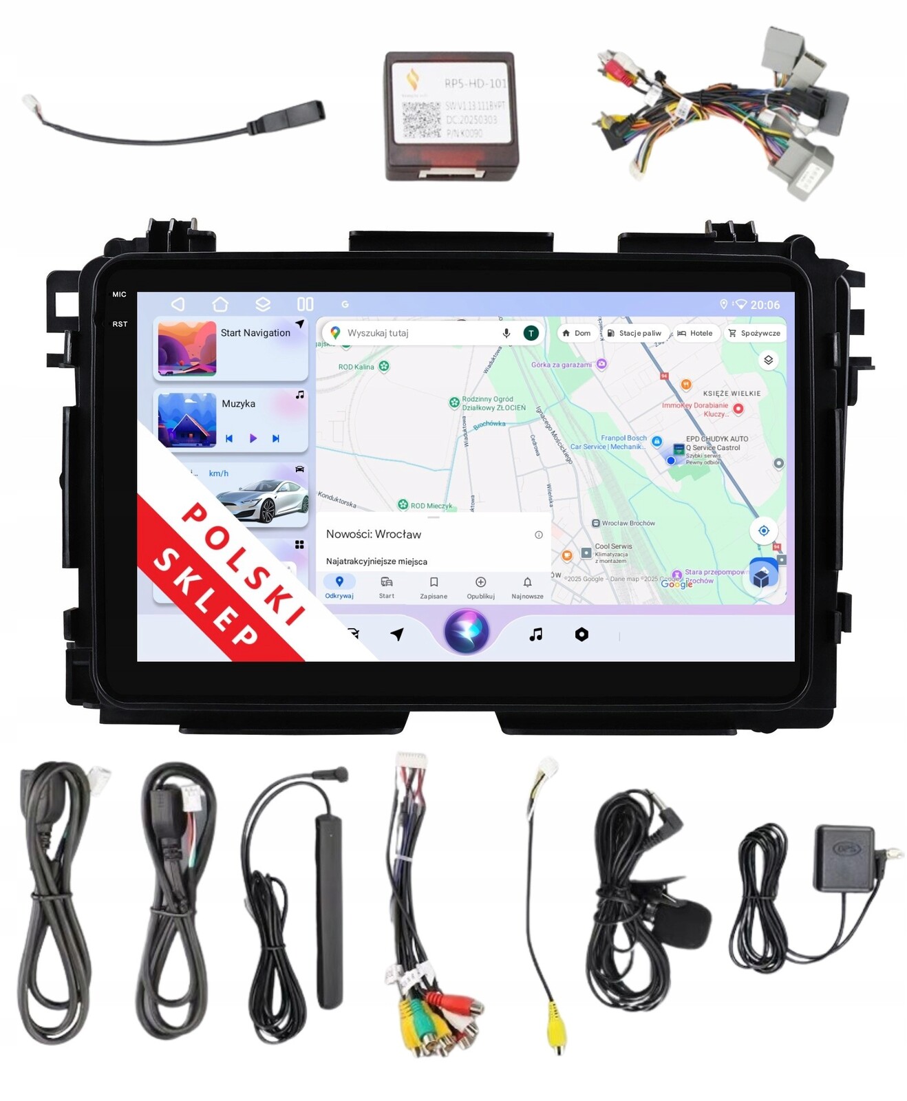 Navigace Rádio 2DIN Android 14 Honda Hr-v II 4/64 Gb Lte Dsp Carplay