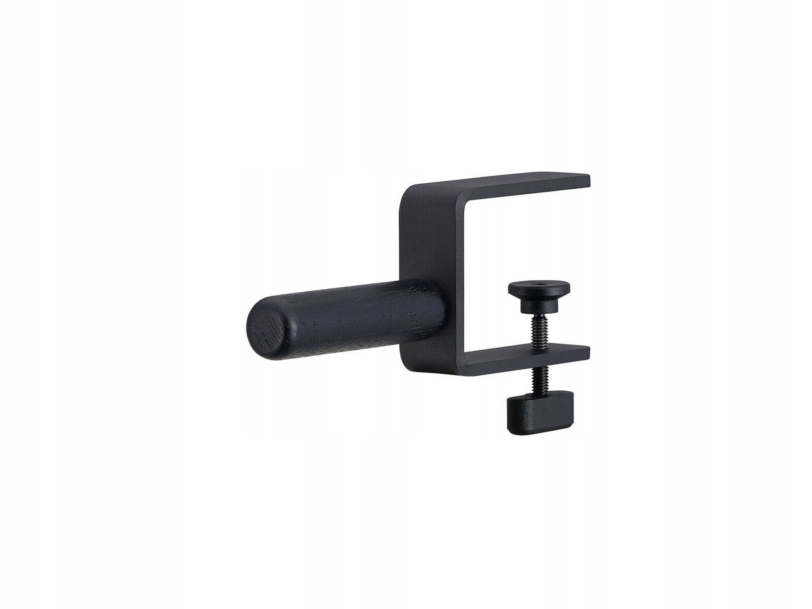 Věšák na sluchátka s upevněním – černý – černý