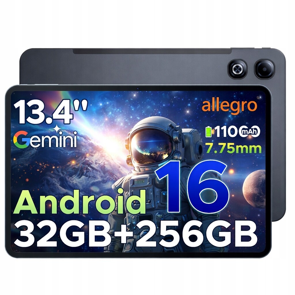 Doogee TABG6MAX Android16 Tablet 13.4“FHD 11000mAh 32+256GB 4G LTE/šedý