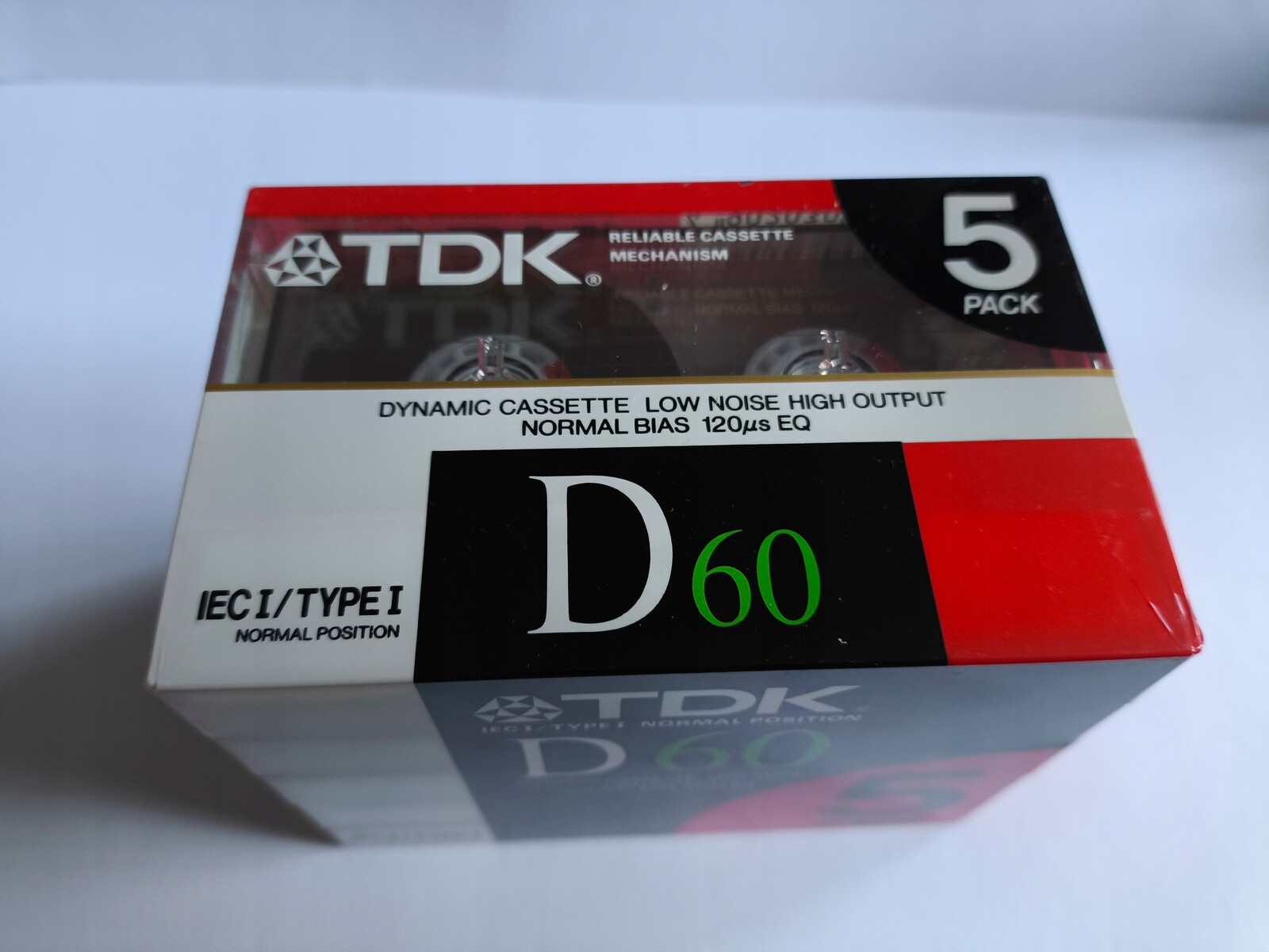 5pack (5 kazet) Tdk D60 1988 Japan Nos D 60 *2789