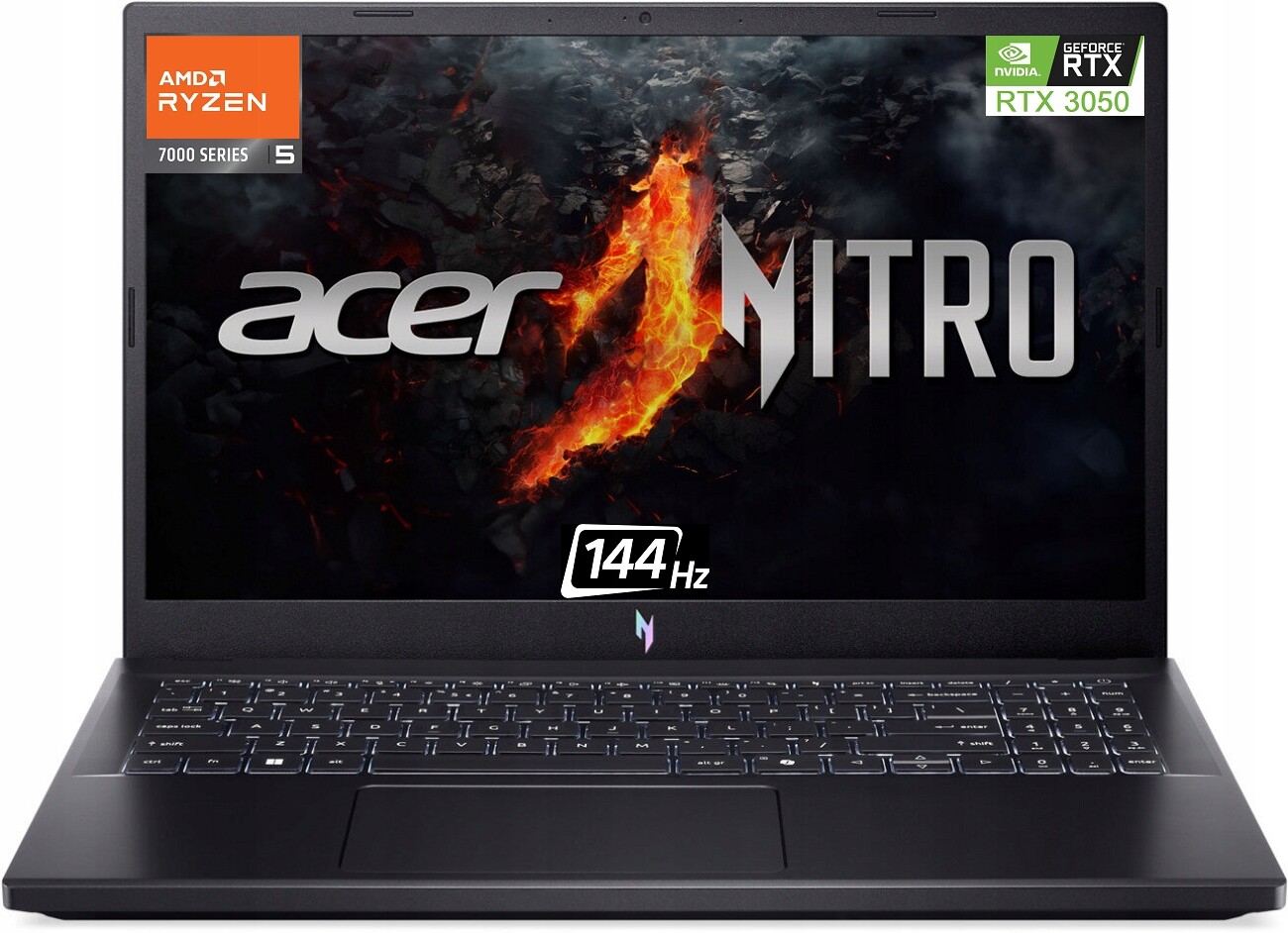 Notebook Acer Nitro V 15 |amd R5| DDR4 16GB| SSD512 RTX3050 W11P